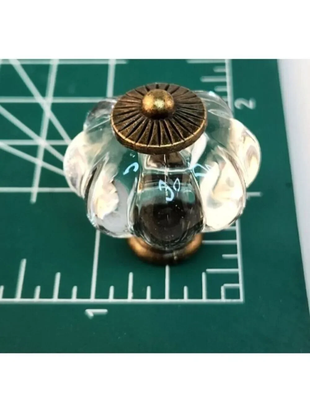 1PC Clear Pumpkin Knob Acrylic Cabinet Knob Antique Decorative Drawer Handle Pul